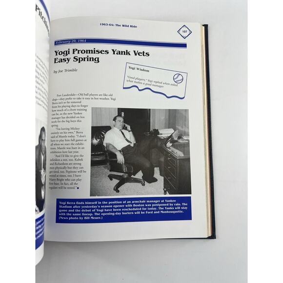 Yogi Berra 1998 Collectible An American Original Baseball Yankees Book - Picture 5 of 9